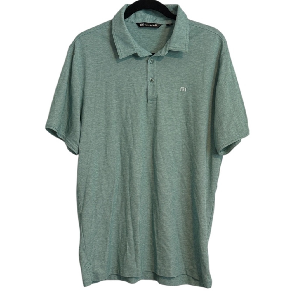 Travis Mathew Light Green Pima Cotton Blend Golf Polo